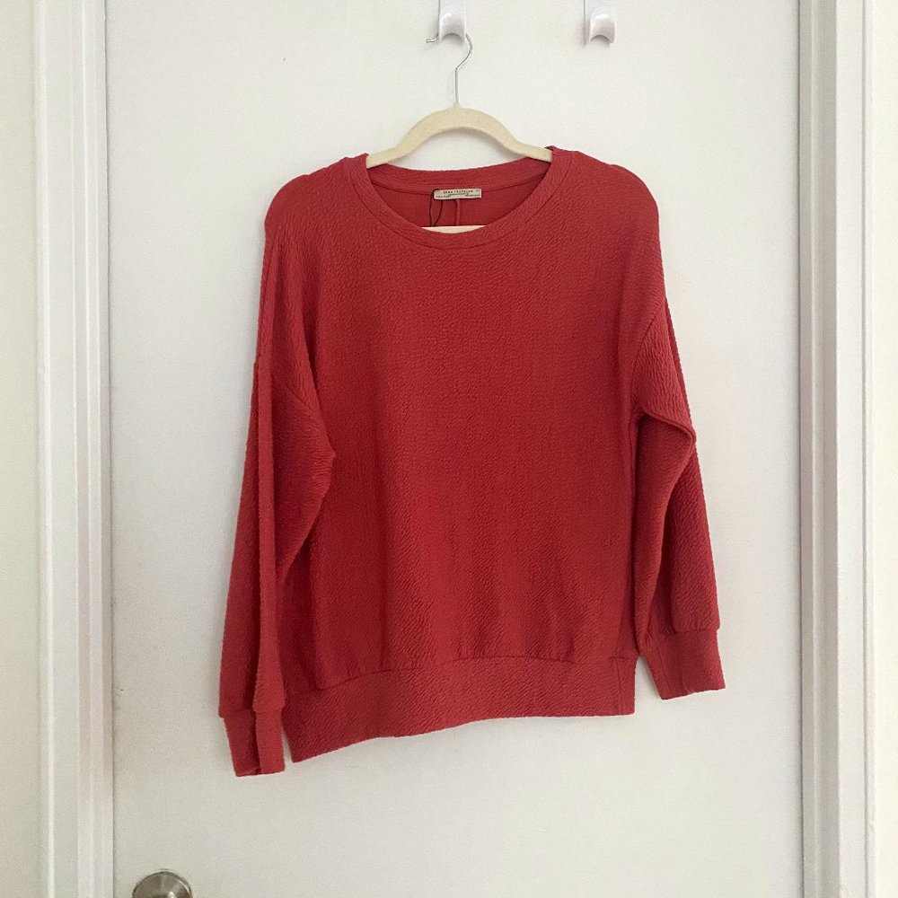 Pink sweater with cute texture